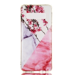 COQUE SAMSUNG GALAXY S10 PLUS MARBRE FLORALE