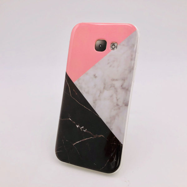 COQUE SAMSUNG GALAXY A5 2017 MARBRE NOIR OR