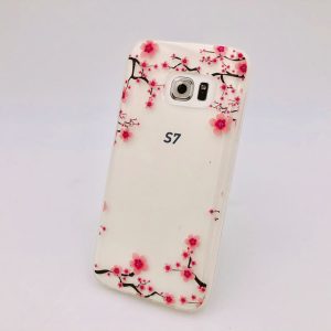 Coque samsung galaxy S7 arbre fleurs