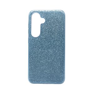 Coque Samsung Galaxy S24 Paillettes Bleue