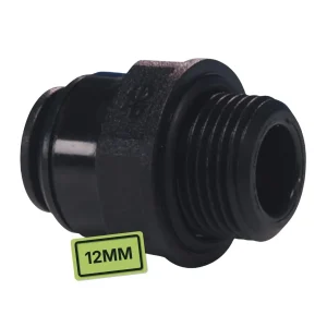Adaptateur droit (filetage BSP) 12 mm × 3/8&Prime; John Guest