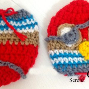 Gants le petit hiboux pirate au crochet